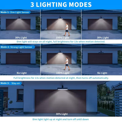 태양광 자동충전 클립 센서등 - 2개 세트