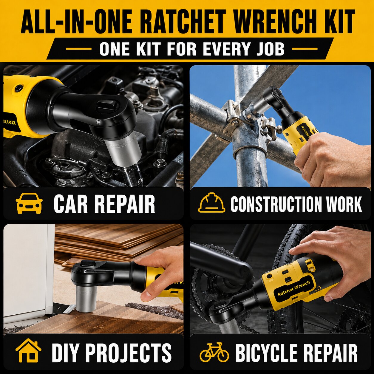 Ratchet Wrench 3/8 45Ft-lbs 21v 2Ah x 2
