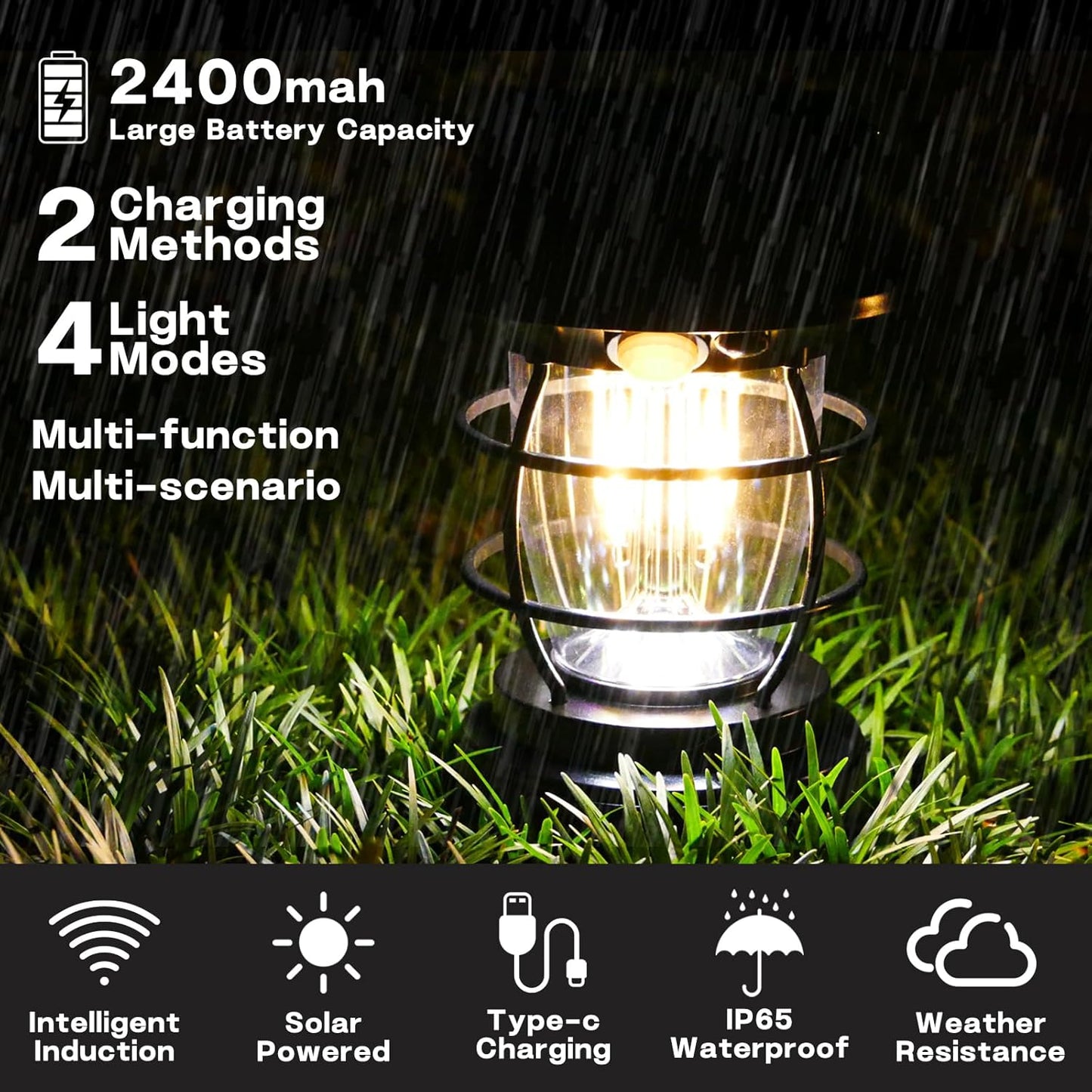 태양광 자동충전 / USB 랜턴