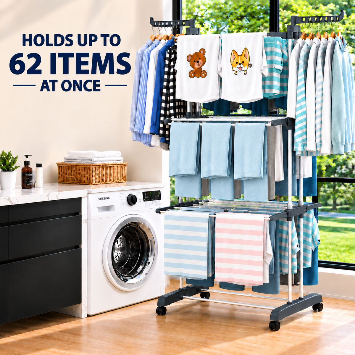 4-Tier Clothes Drying Rack