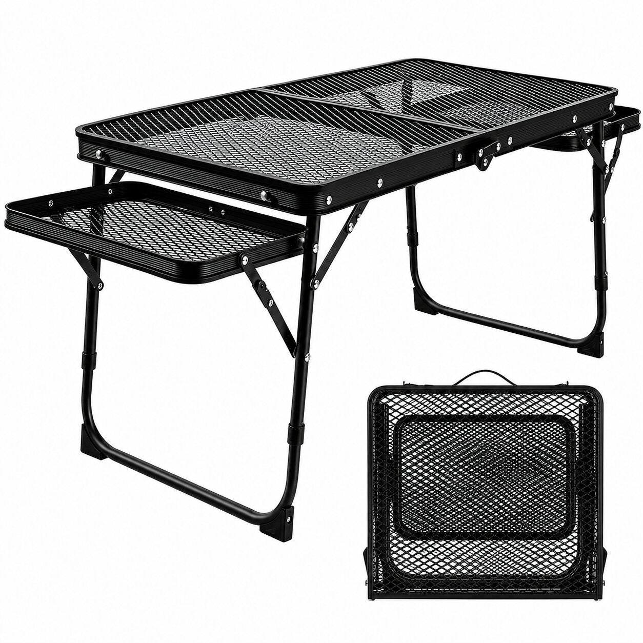 Low-Profile Metal Mesh Table