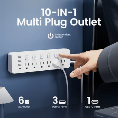 개별 전원   파워 스트립 (멀티탭) 1250W - 5 FT