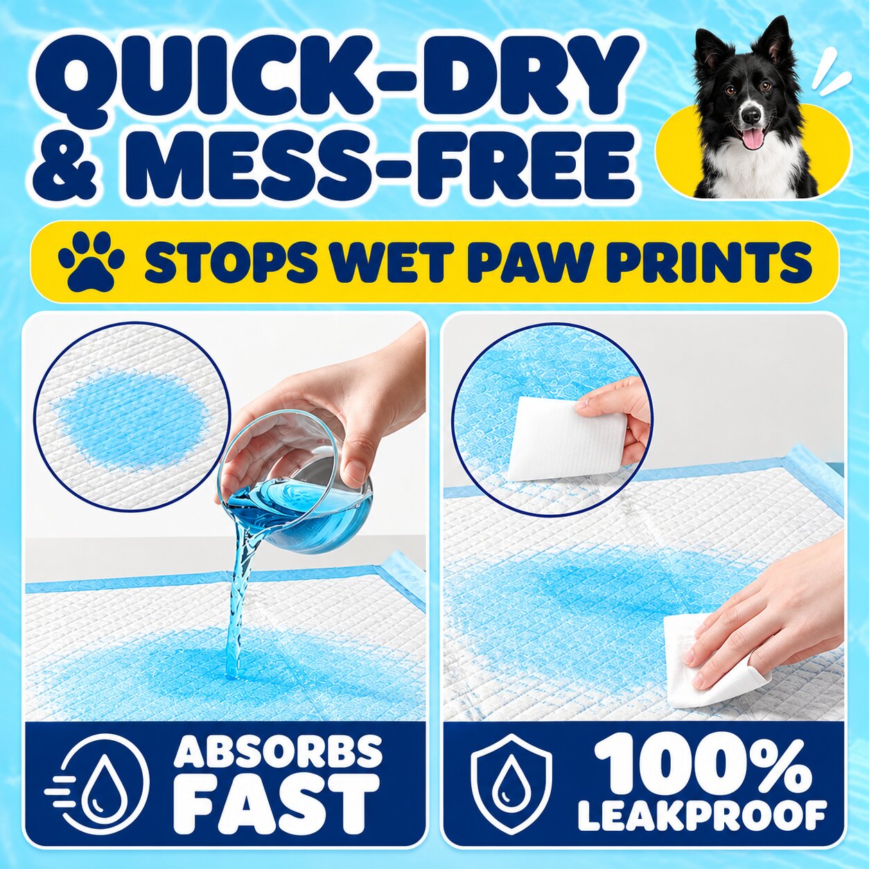 23.6" Dog Pee Pads - 100 Count