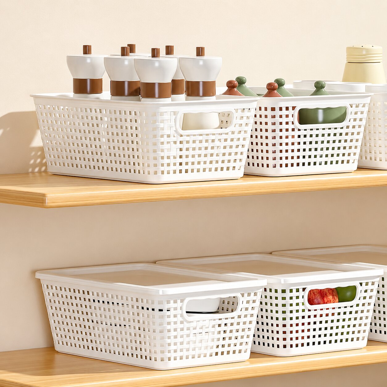 Storage Basket with Lid - Small