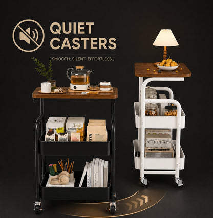 우드탑 카트 - 검은색