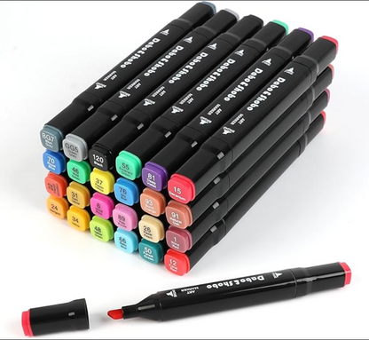 (신품) 더블팁 형광 마커 24개 Set