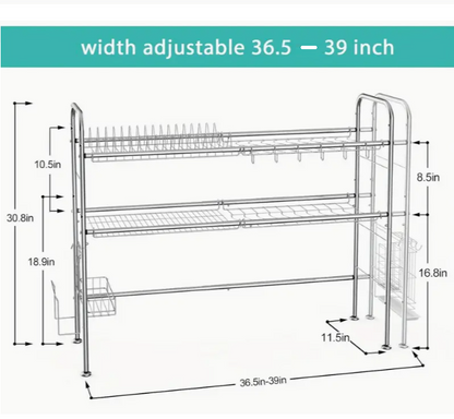 (신품) 2단 식기 건조대