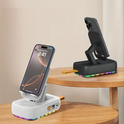 (신품) 3-IN-1 폰/태블렛 거치대 + 충전 + 스피커