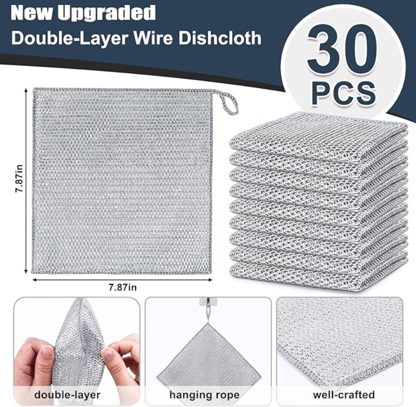 (신품) Double Layer 쇠 수세미 30개