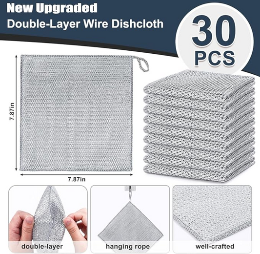 (신품) Double Layer 쇠 수세미 30개