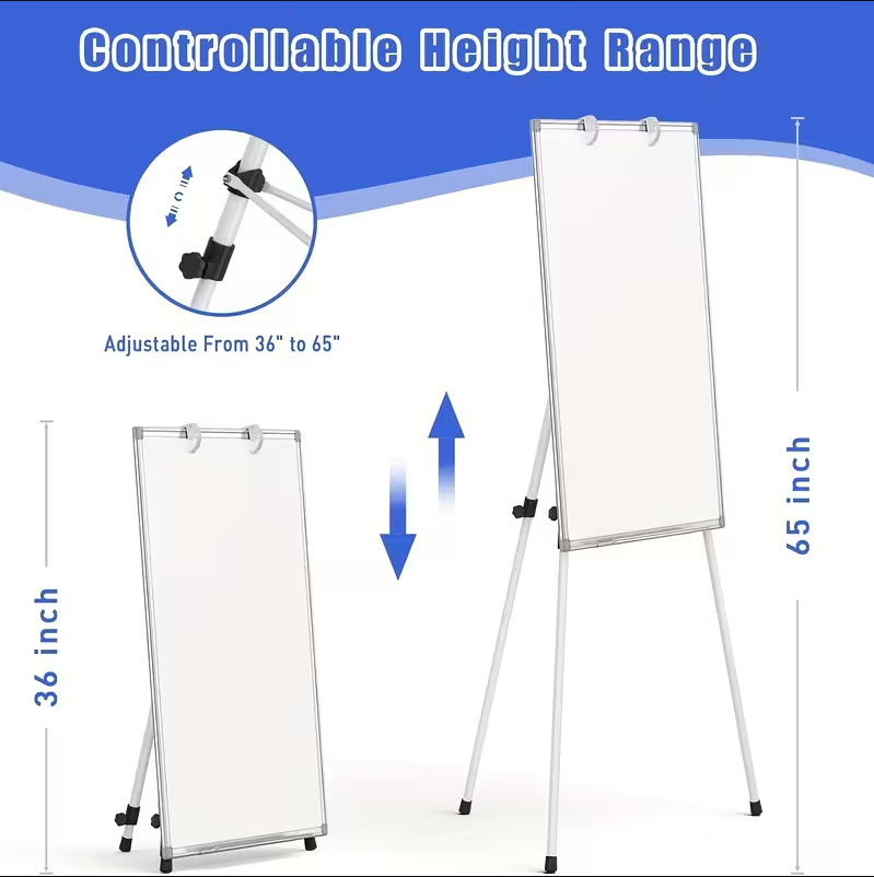 (신품) 36x24" 삼각대 화이트 보드 Set