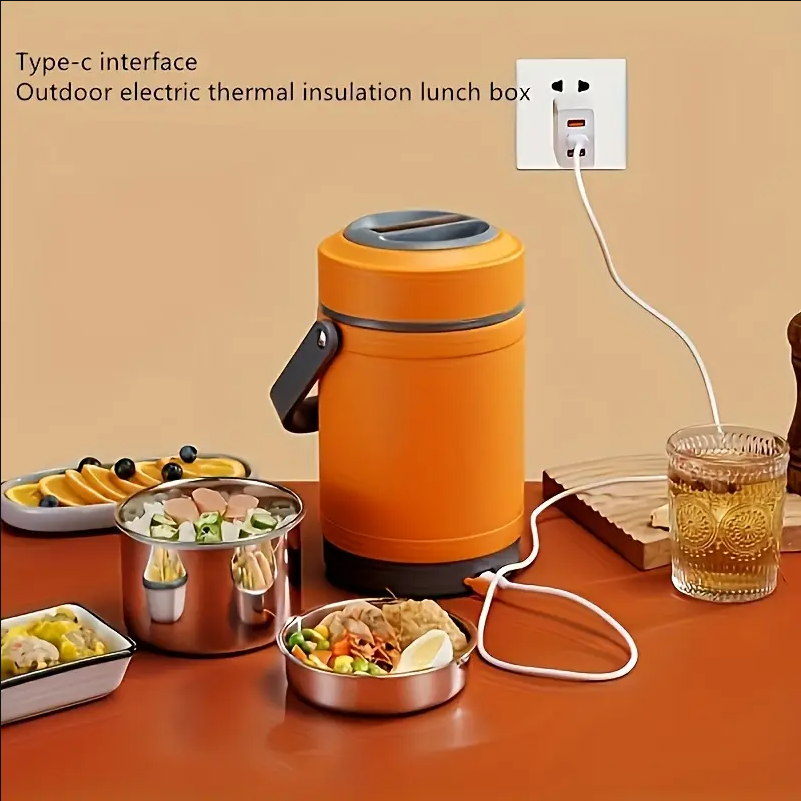 (신품) 전기 보온 도시락