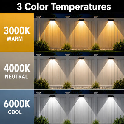 Solar Fence / Garden Lights - 2 Pack