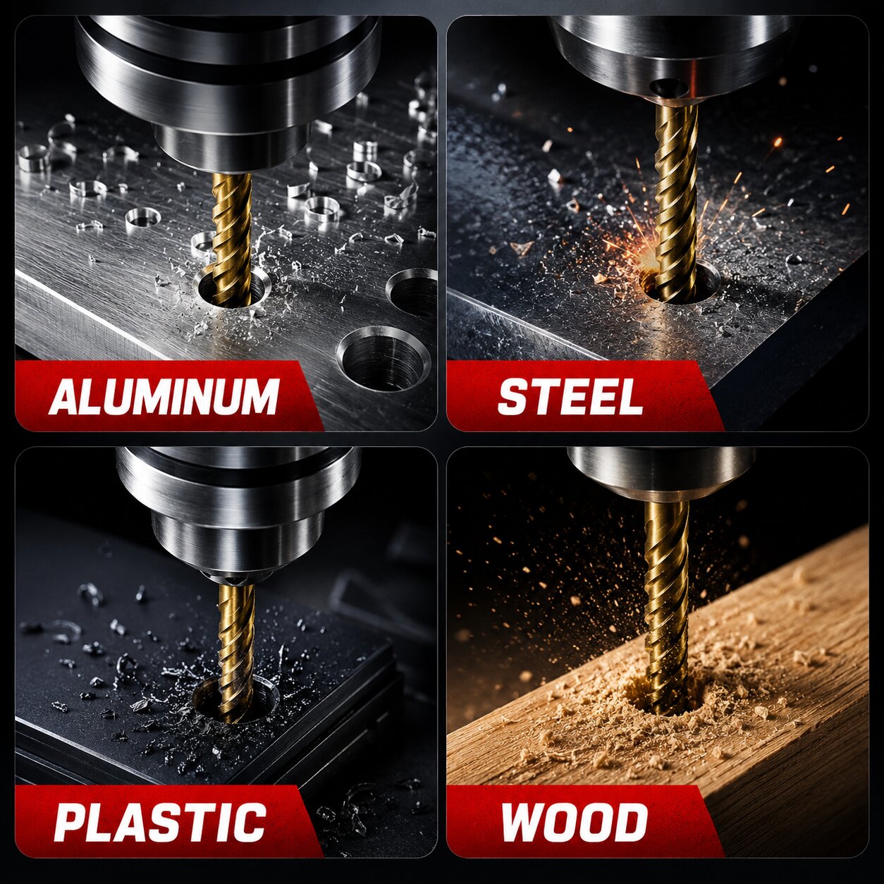 Step Drill Bit Set