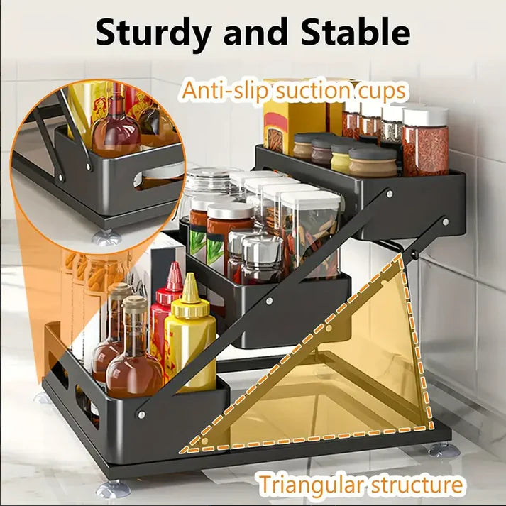 (조립불량) 3단 양념렉 - 흰색