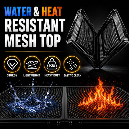 Low-Profile Metal Mesh Table