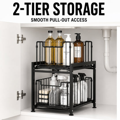 Under Sink Cabinet Organizer - 1 Pack