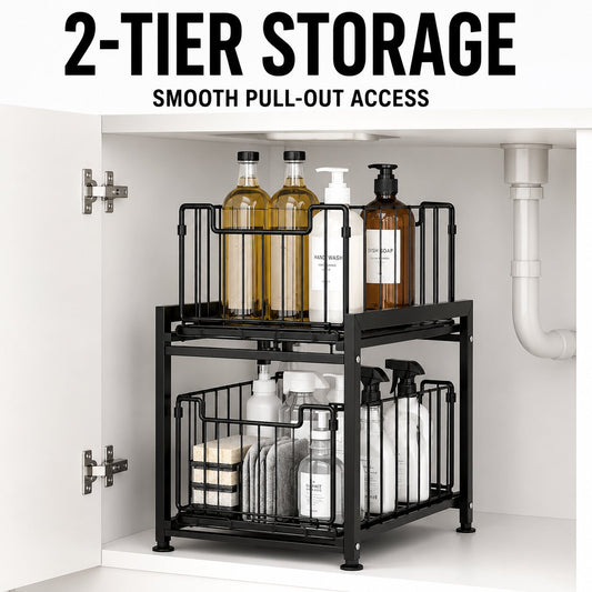 Under Sink Cabinet Organizer - 1 Pack
