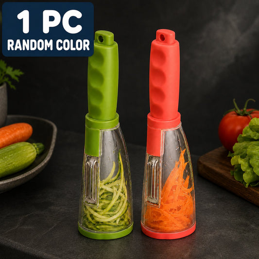 Vegetable Peeler with Catching Container - Random Color