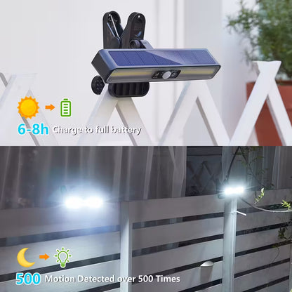 태양광 자동충전 클립 센서등 - 2개 세트