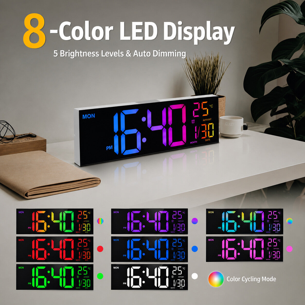 16인치 LED 벽시계
