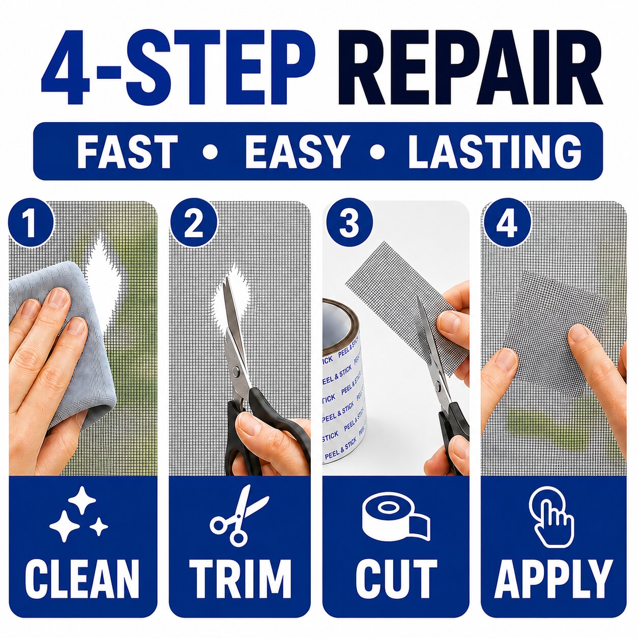 Window Screen Repair Tape - 6.6FT