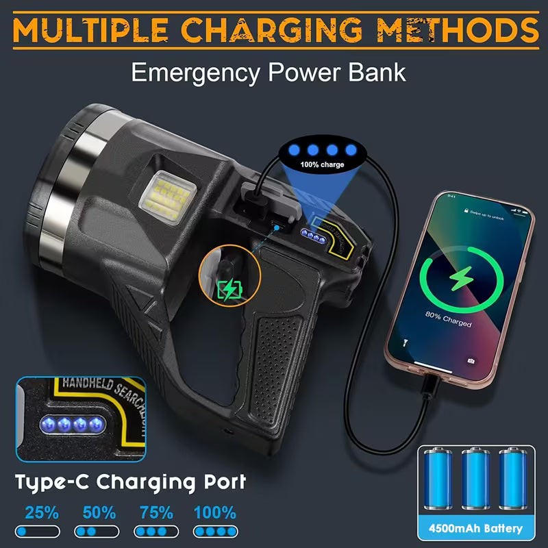 삼각대 손전등 (+차량 비상등) Spotlight