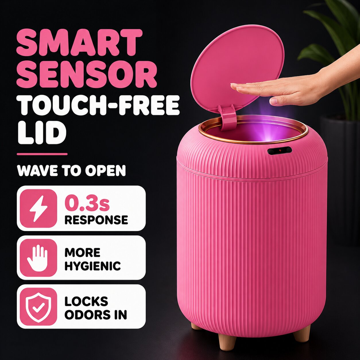 Sensor Trash Can - 3 Gal (See Video)