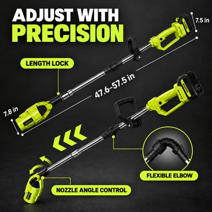 Cordless Telescopic Leaf Blower - 2 x 4.0Ah Batteries