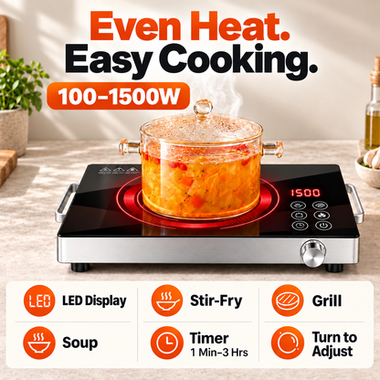 Infrared Ceramic Cooktop 1500W