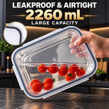유리 밀폐 용기 3개 세트 - 2,260ml / 76.5oz