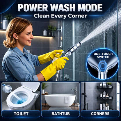 PALAS Filtered Shower Head Kit - Hose, Bracket, 3 Filters