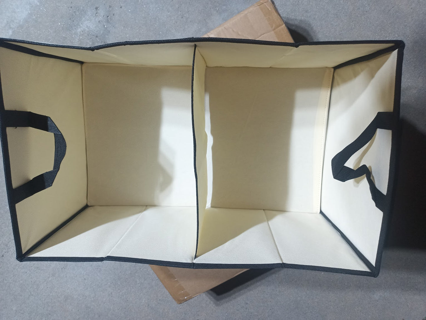 (신품) 차 트렁크 정리박스 - 베이지