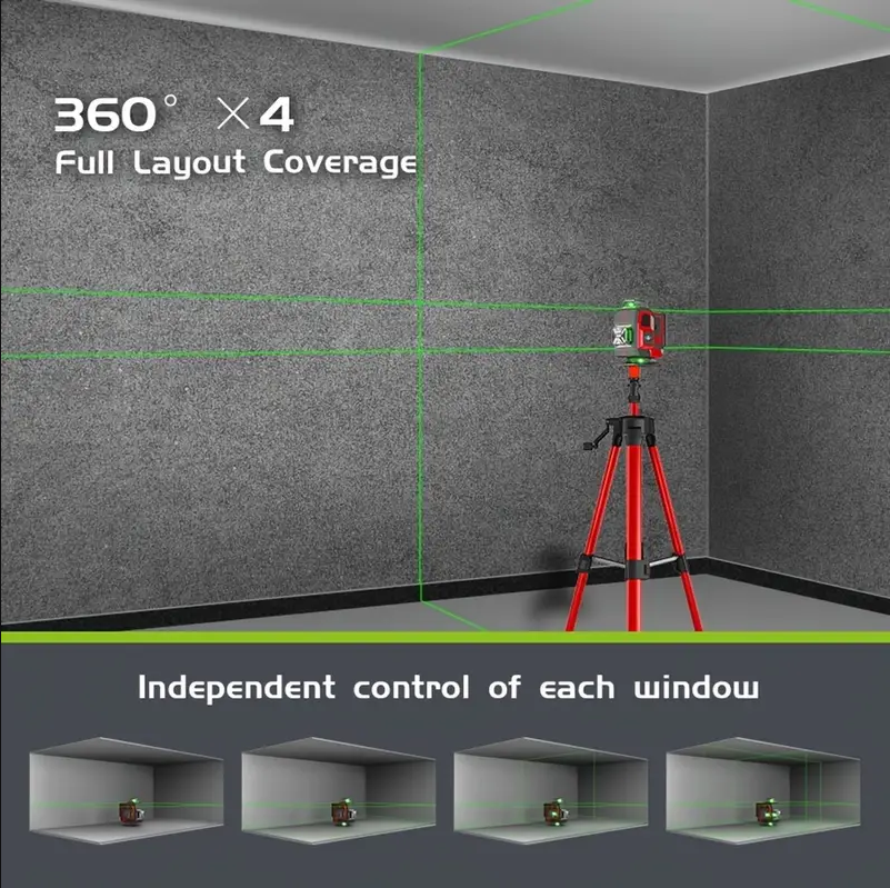 (신품) WEIDOW 16 라인 4 x 360 4D 레이저 레벨