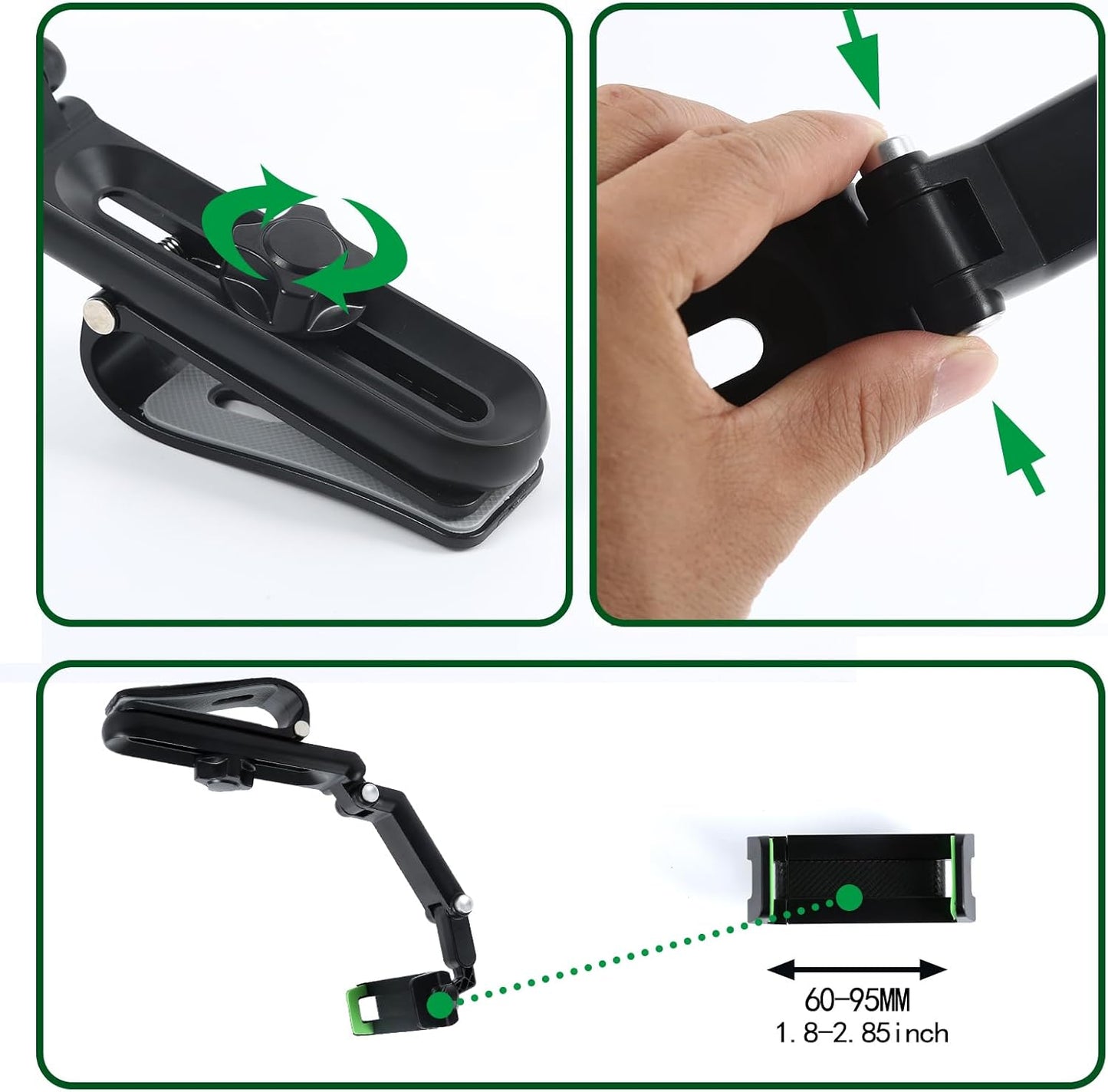 차량용 폰 거치대  - 햇빛 가리개 부착 (선 바이저)