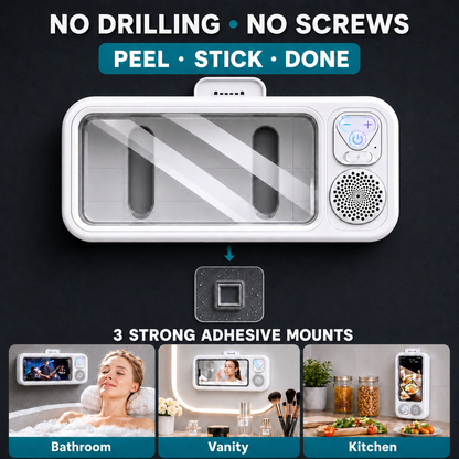 Shower Phone Holder with Speaker