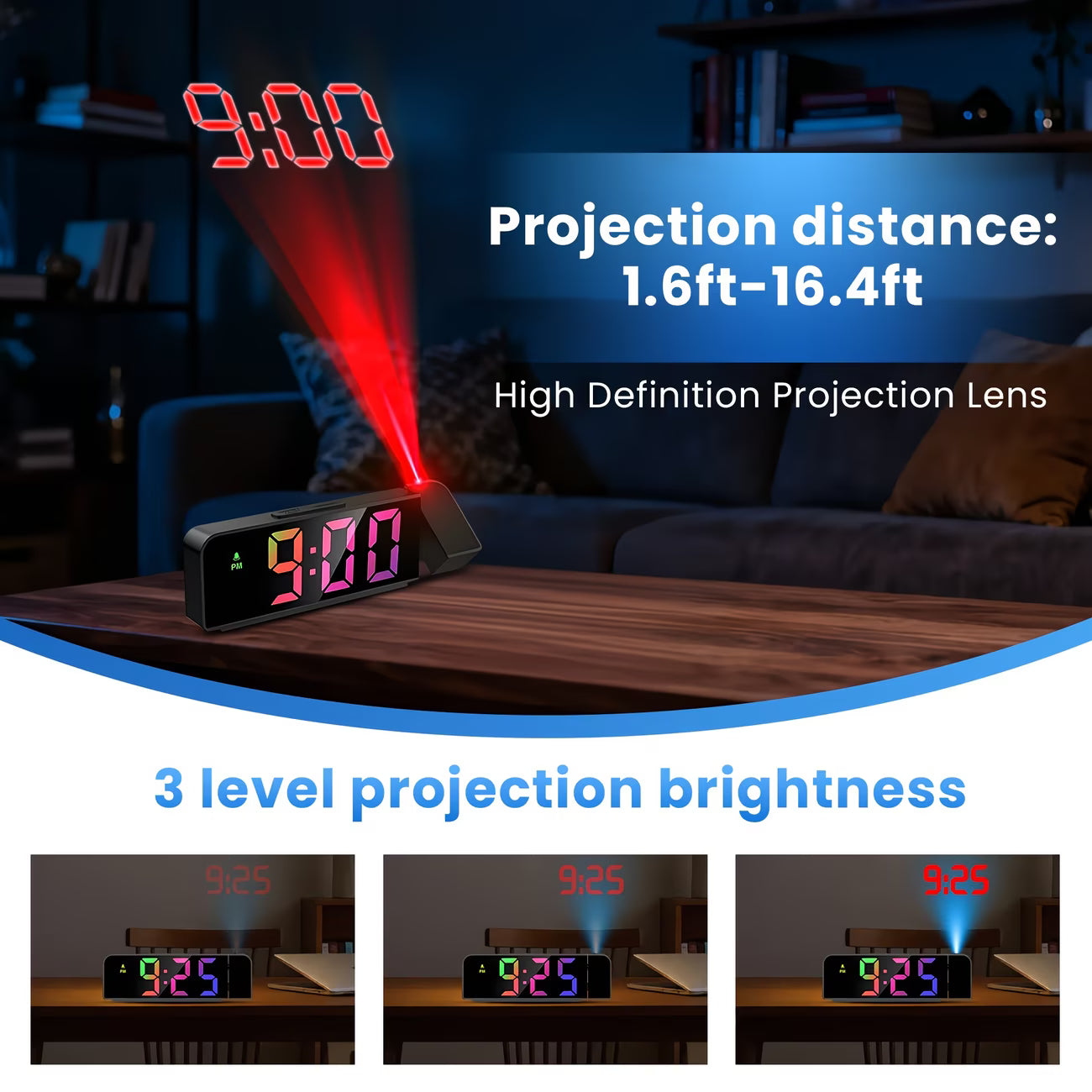 LED 프로젝션 시계