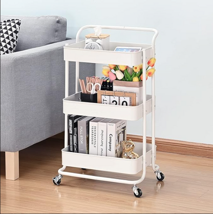 (신품) 3단 메탈 메쉬카트