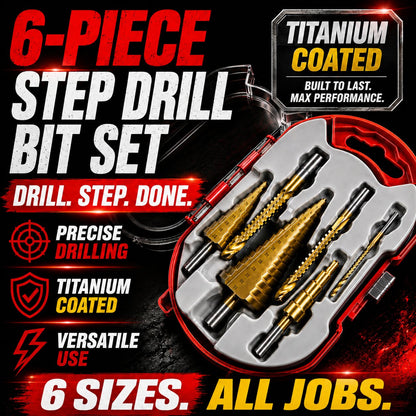 Step Drill Bit Set