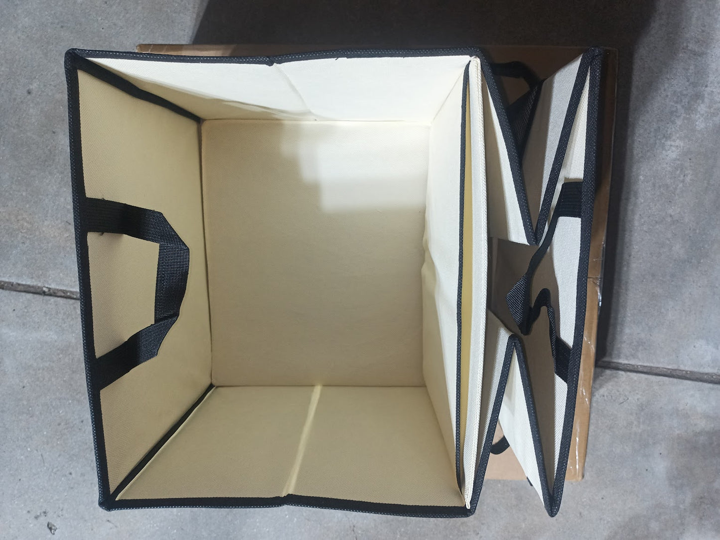 (신품) 차 트렁크 정리박스 - 베이지