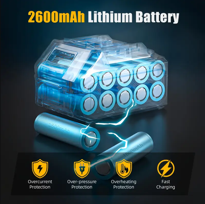 (신품) 임팩트 렌치 1/2 258 Ft-lbs 21v 2.6Ah x2