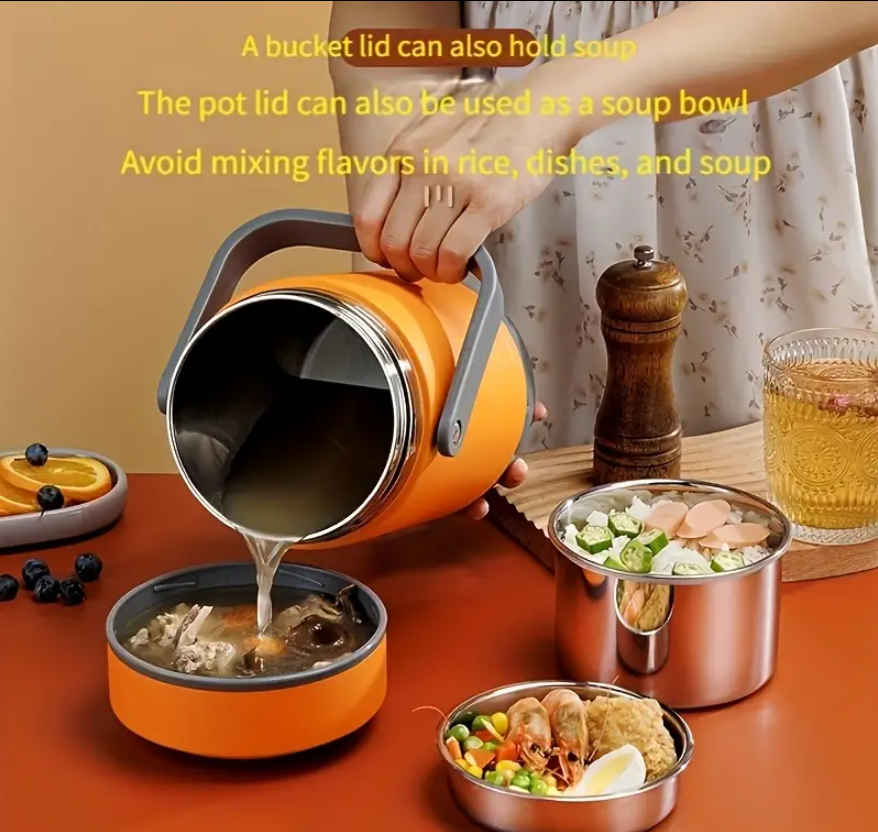 (신품) 전기 보온 도시락