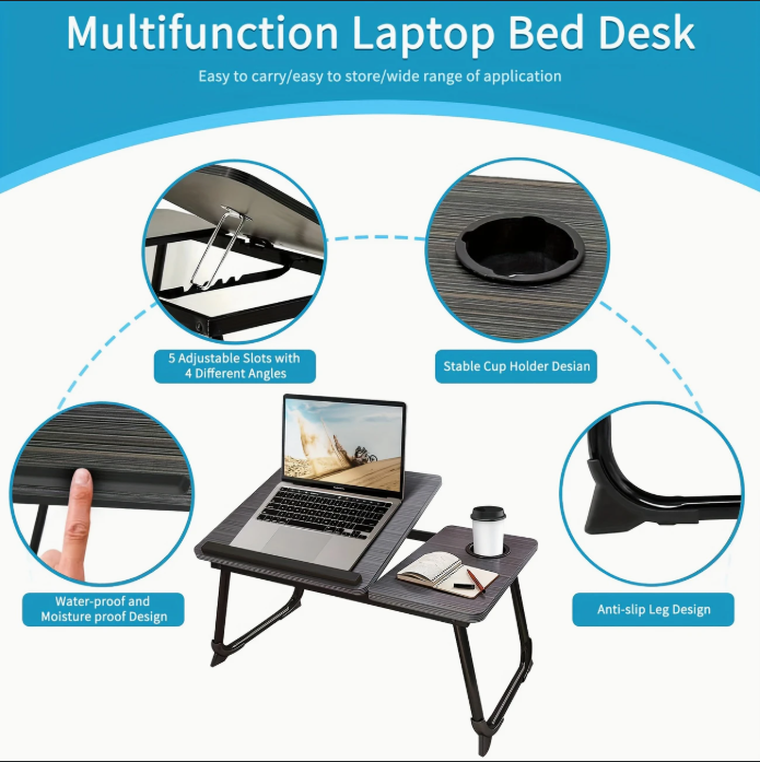 (신품) 침대 노북책상 블랙