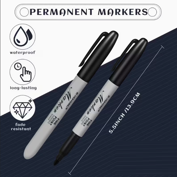 (신품) Permanent 마커 Fine Point 20개