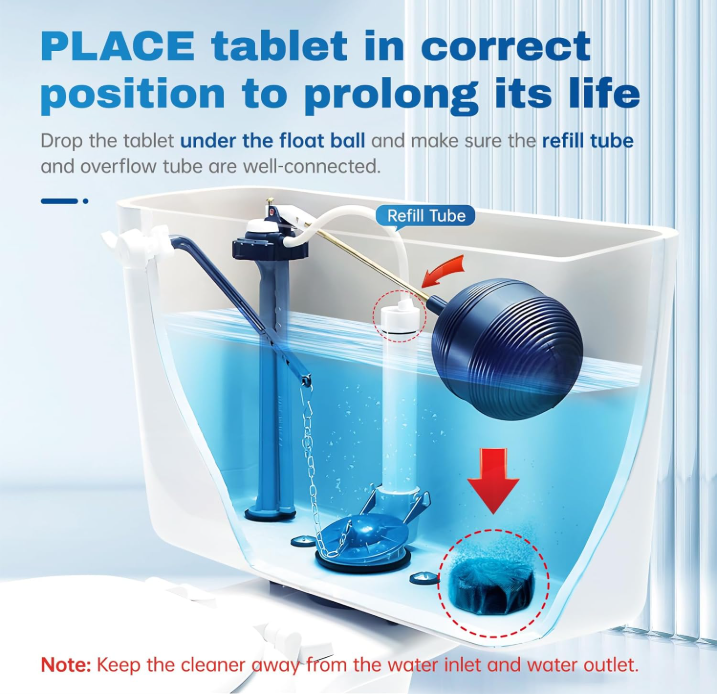 (신품) 자동 변기청소 태블렛 100개