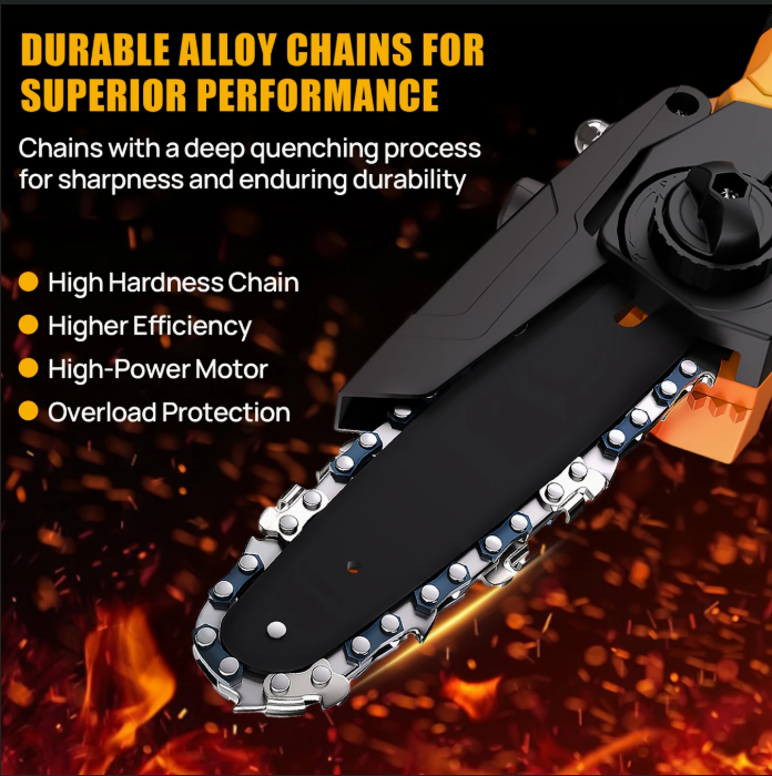 (신품) 6인치 미니 전기톱 650W 23 FT/S 21V 3Ah