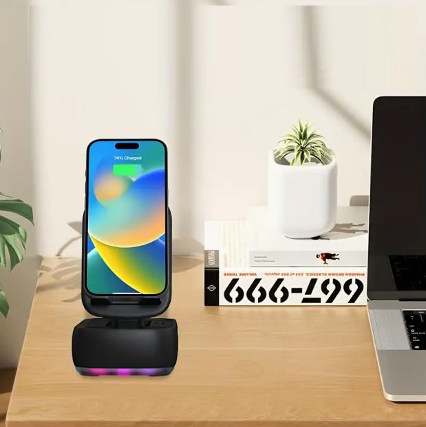 (신품) 3-IN-1 폰/태블렛 거치대 + 충전 + 스피커