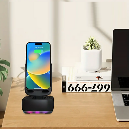 (신품) 3-IN-1 폰/태블렛 거치대 + 충전 + 스피커