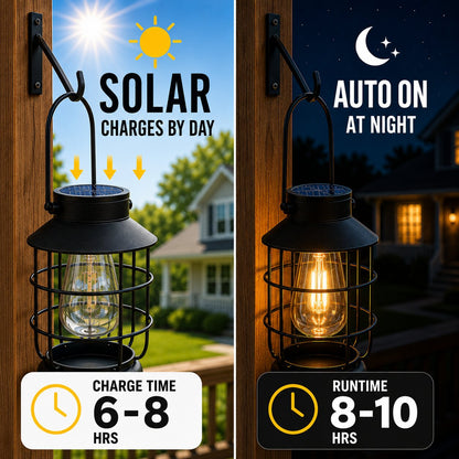 Vintage Solar Metal Lantern