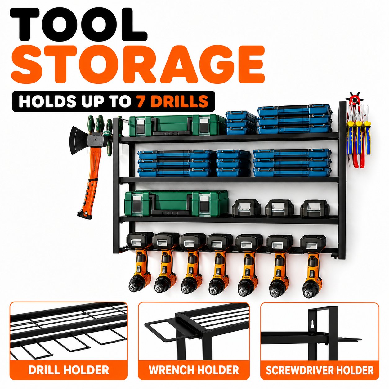 4-Tier Power Tool Organizer